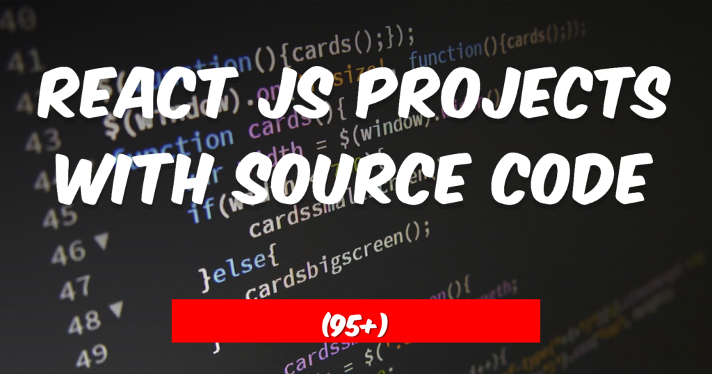 React JS projects with source code