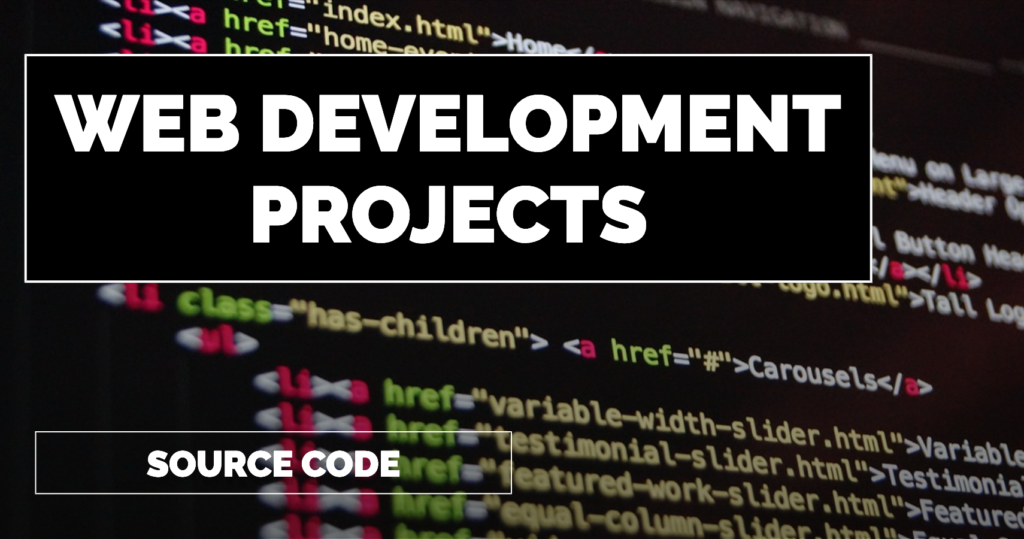 Web development projects with source code