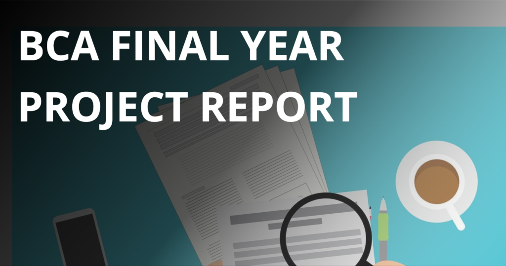 bca final year project report