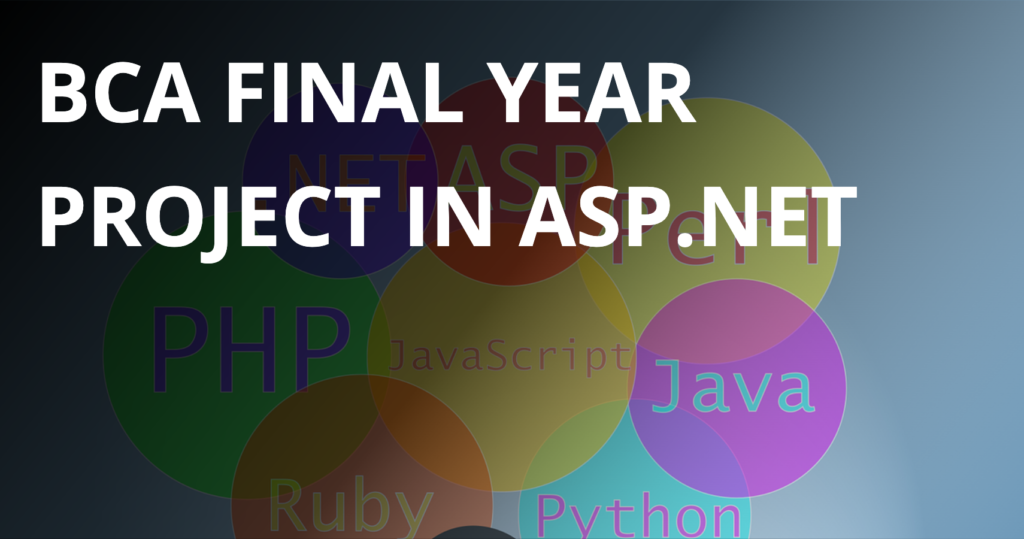 BCA final year project in asp.net