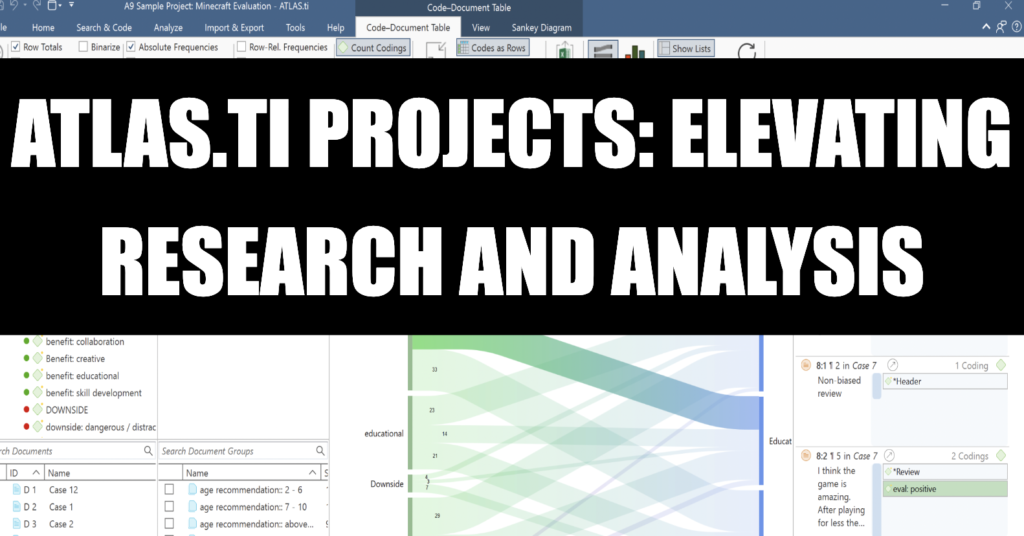 Atlas.ti Projects: Elevating Research and Analysis